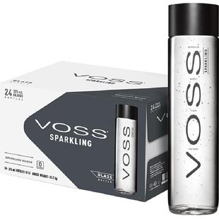 VOSS芙丝挪威原装进口苏打水气泡水 含气(玻璃瓶)整箱