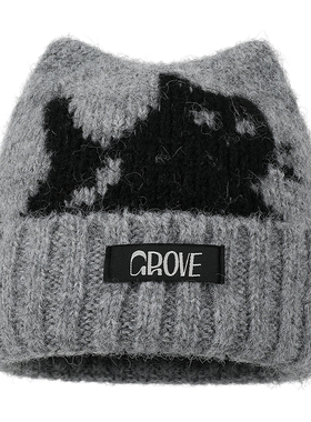 秋冬猫咪护耳针织冷帽女显脸小