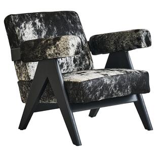 LLYARSS利亚斯/休闲椅/意式轻奢真皮天然奶牛毛皮/ILS