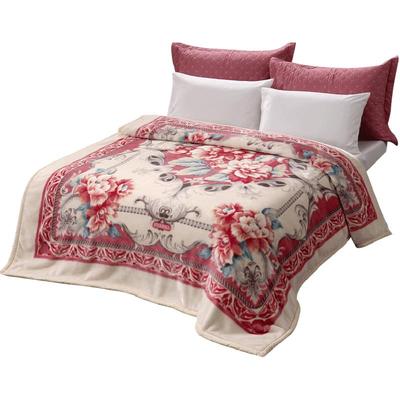 富安娜冬季双层加厚毛毯