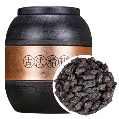 云南古树普洱碎银子茶化石熟普洱茶熟茶糯米香茶叶料黑茶500g
