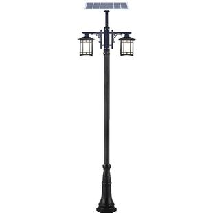 太阳能路灯大功率超亮室外庭院3米新中式家用院子花园别墅高杆灯