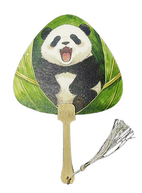 端午团扇创意粽子扇子端午节漆扇