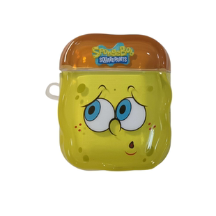 可爱海绵宝宝派大星适用AirPods1/2保护套AirPods4代苹果耳机套无线蓝牙耳机壳airpodspro3情侣女新三代防摔