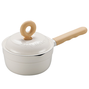 卡特马克甜甜圈小奶锅钛不沾锅婴儿辅食锅一人食煮面锅泡面锅家用