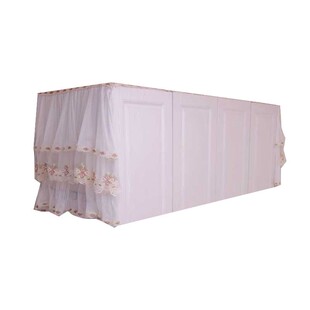 新款现代蕾丝布艺大衣柜顶盖布家用五斗柜立柜鞋柜防尘罩通用盖巾