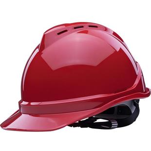 海华紫色安全帽工地国标透气防砸抗冲击电力工程防护头盔定制印字