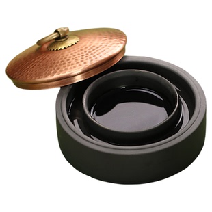 山百集砚台安徽歙砚可研墨火锅砚台毛笔书法专用初学者防干墨砚台