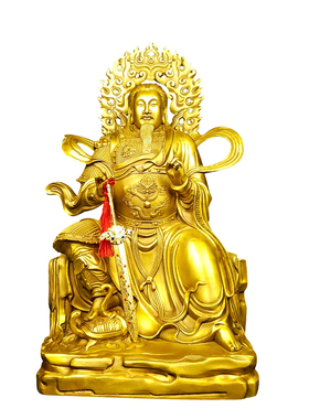 黄铜家居摆件玄武祖师坐像