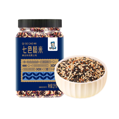 邹有才七色糙米黑米组合饭罐装