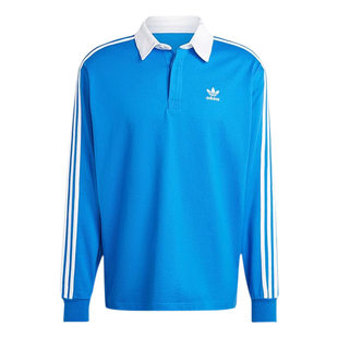 阿迪达斯三叶草新款男女同款POLO领长袖IZ2463 2468 2469 IZ4806