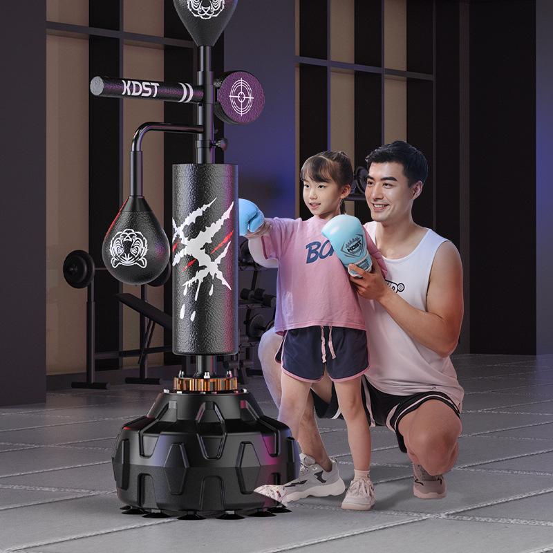 2拳击速度球躲闪反应靶成人儿童立式家用器材练训练沙袋沙包不倒