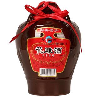 绍兴特产黄酒 老闸五年陈花雕酒1.5升*6坛装半干加饭花雕老酒自饮