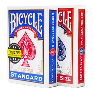 美国进口Bicycle单车扑克花切创意练习魔术道具耐磨加厚收藏纸牌