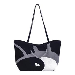 DGENIUS原创包包女式2026新款腋下托特包大容量单肩包编织通勤包