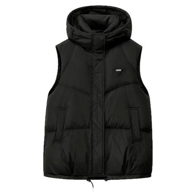 鸭鸭短款羽绒马甲连帽情侣款