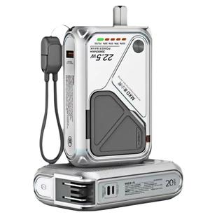 【新国标3C认证充电宝】麦小兜2025新款20000毫安自带线插头三合一磁吸无线快充适用苹果手机专用可带上飞机