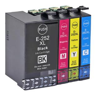 DAT适用爱普生T252XL T2521黑彩墨盒Epson WorkForce WF-7610 WF7620墨盒WF-3620 3640 7110彩色打印机油墨盒