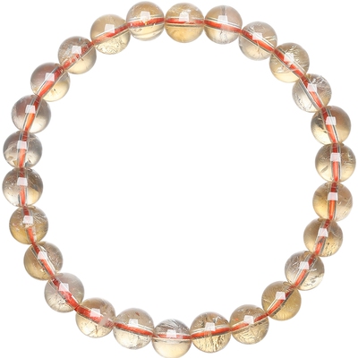 六桂福黄水晶招财手串情人节送礼