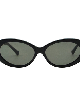 时尚双珍珠椭圆形墨镜可配近视女