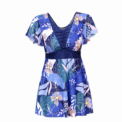 女士中老年妈妈款分体裙式泳衣