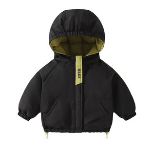 儿童羽绒服外套冬季新款2026纯色两面穿派克服90鸭绒男女孩冬装暖