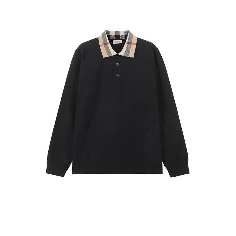 BURBERRY修身版长袖POLO衫