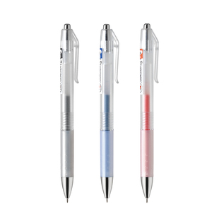 知心速干K-53考试中性笔【银色闪电号】磨砂不怕滑0.5mm简约高颜质按动中性笔大容量墨水可替换芯