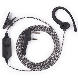 对讲机耳机高档大PTT耳挂入耳式耳麦无线手台配件通用K头单孔T头