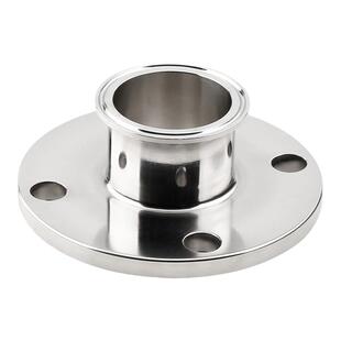 304/316不锈钢卫生级法兰转卡盘法兰转接头 HG5010-PN10标准法兰