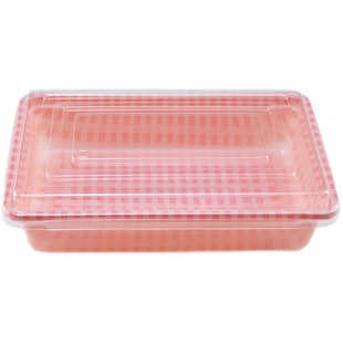 促销一次性塑料小菜饭盒带盖甜点日料寿司沙拉盒打包盒餐盒100套
