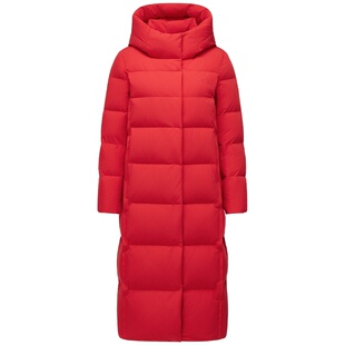 【经典H版型】坦博尔羽绒服女长款连帽简约通勤加厚冬季保暖外套