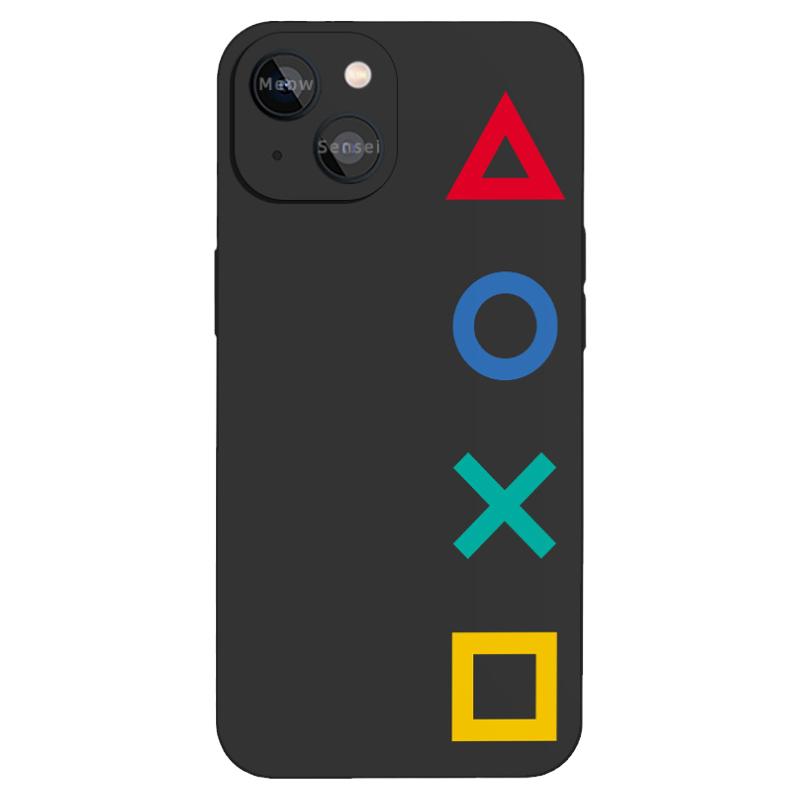 简约创意PS周边游戏手柄小众个性适用于iPhone16全包防摔14硅胶OPPO苹果15ProMax华为VIVO小米动漫玻璃手机壳