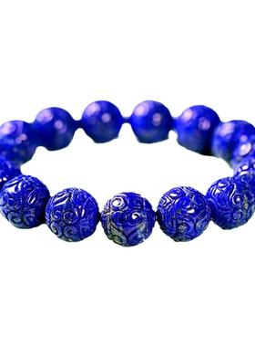 男女款青金石回纹珠单圈手链