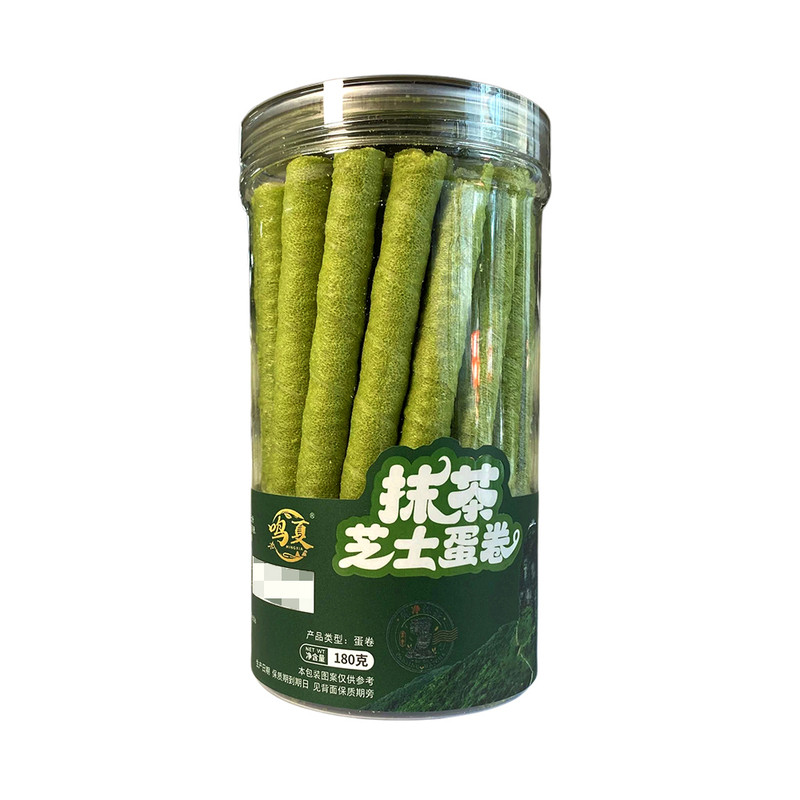 鸣夏抹茶芝士蛋卷夹心香酥卷180g