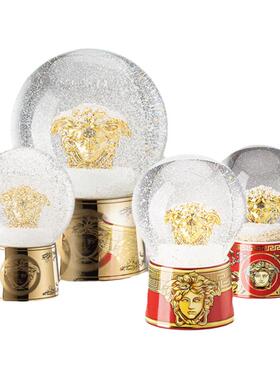 新品玻璃雪球rosenthal圣诞