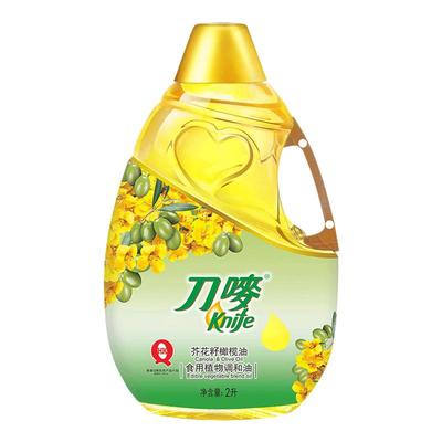 刀唛芥花籽橄榄油2l食用油桶装