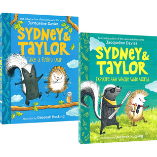 Sydney and Taylor 悉尼和泰勒 好朋友臭鼬和刺猬 3册 桥梁书 友谊和冒险故事 全彩插图 6-9岁 青少年课外读物 英文原版进口图书