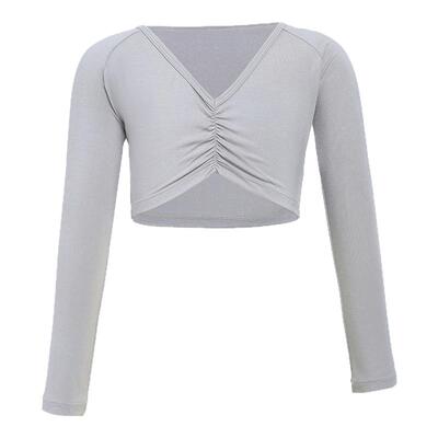 女童练功服中国舞莫代尔长袖罩衫