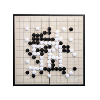 磁吸围棋五子棋带磁性棋子标准棋盘套装儿童初学小学生专用便携