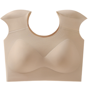 小胸聚拢粉底液垫肩内衣女直角肩神器隐形无痕束胸收副乳背心文胸