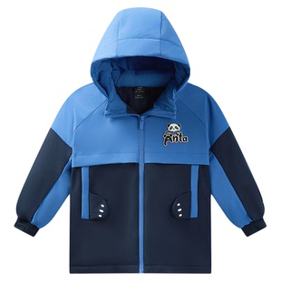 超级安踏儿童四防羽绒服秋冬男女大童防水防污连帽外套372549903U