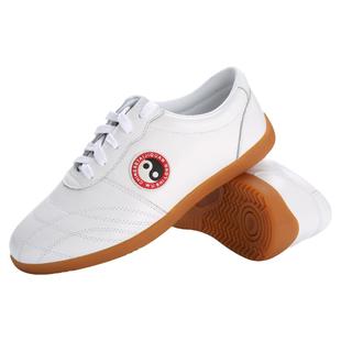 武士龙太极鞋头层牛皮秋冬款武术鞋专业八段锦太极拳练功鞋男女款