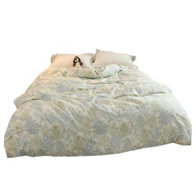 臣汐田园纯棉全棉磨毛被套被罩