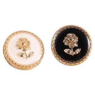 小香风百搭金属纽扣高端羊绒复古高档大衣女扣毛衣开衫金色扣子