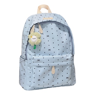 胡子鸡仔韩系ins书包女时尚潮流波点初中生高中背包小众轻便双肩