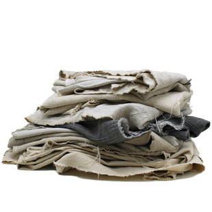 素色砂洗水纯亚麻雨露麻汉服棉麻家纺床品家居盖布diy手工拼布料