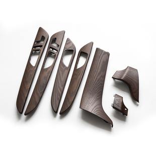 奔驰ML岑木内饰GLS GLE内饰改装碳纤维装饰中控面板桃木高档定制