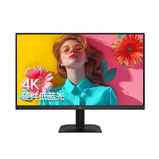 AOC 27英寸电脑显示器4K超清设计剪辑修图低蓝光显示屏幕U27E40