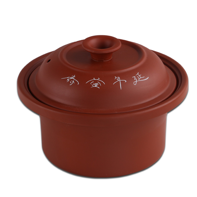 通用内胆炖锅内胆专用陶瓷锅玻璃盖紫砂锅胆1.5-6.0红陶瓷锅芯